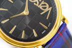 Versace Ladies Watch V-Circle The Clans Edition Blue Gold