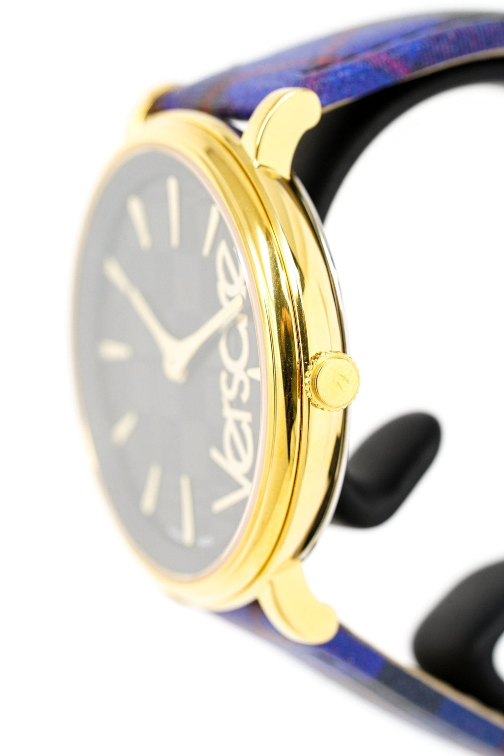 Versace Ladies Watch V-Circle The Clans Edition Blue Gold