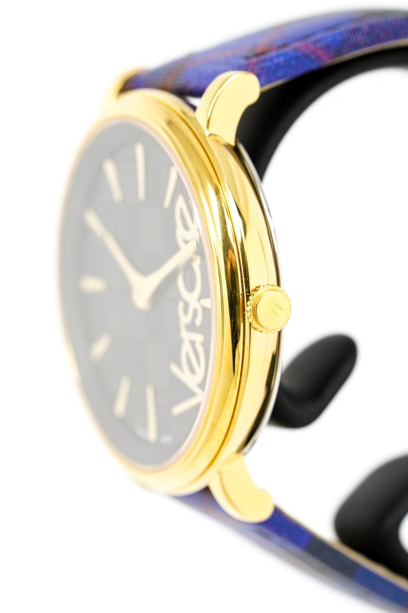 Versace Ladies Watch V-Circle The Clans Edition Blue Gold
