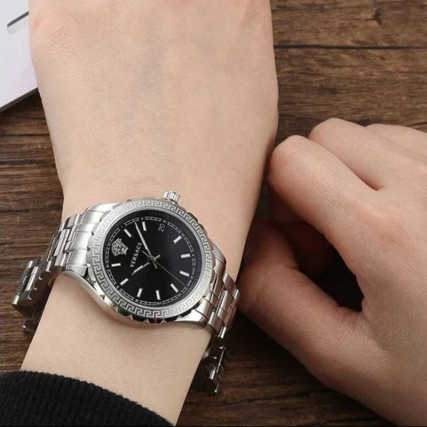 Versace Ladies Watch Hellenyium Black Bracelet