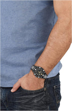 Versace Men's Watch Greca Sporty Chronograph 46mm Black Silver