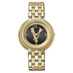 Versace Ladies Watch Thea 38mm Black Gold Bracelet