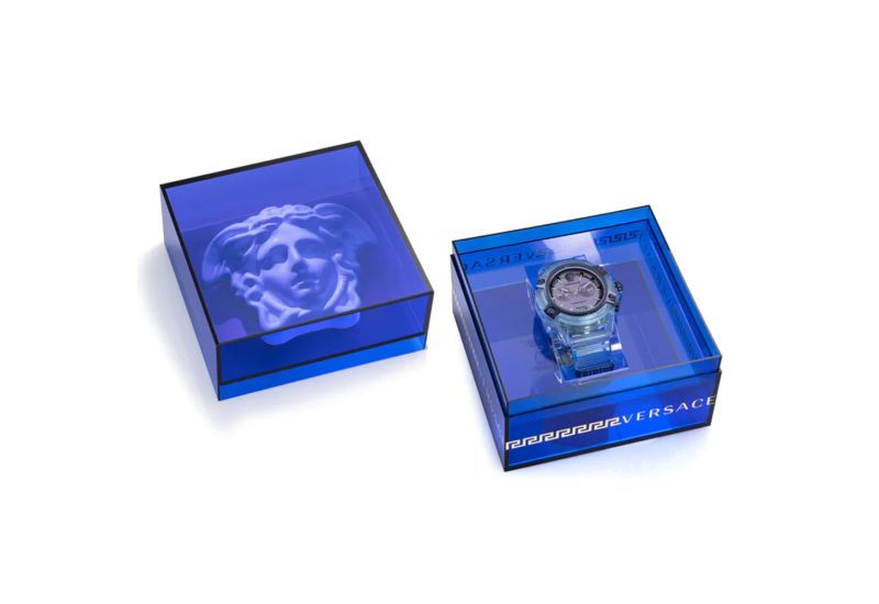 Versace Unisex Watch Chronograph Active Light Blue