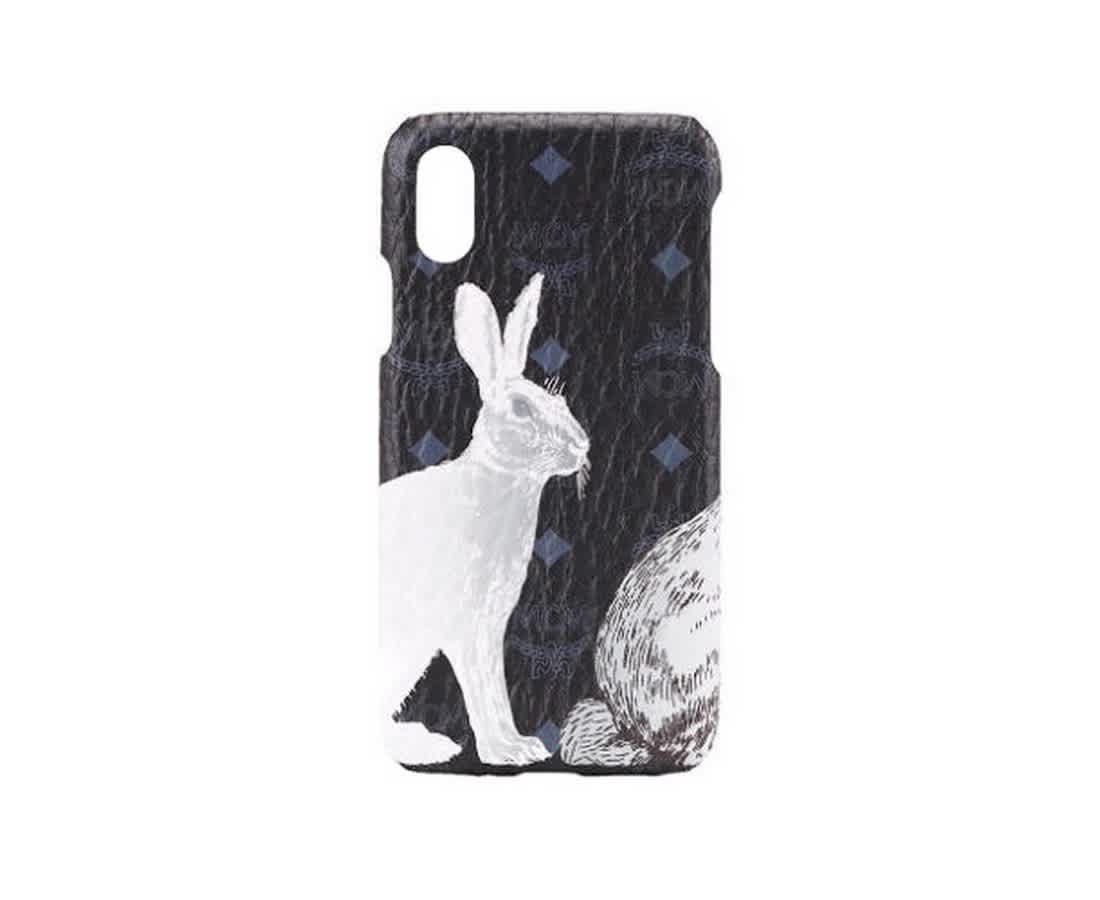 MCM Unisex Visetos Hide And Seek Bunny IPhone X Case