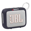 JBL Go 4 Ultra Portable Bluetooth Speaker Bundle with gSport Silicone Sleeve (White)
