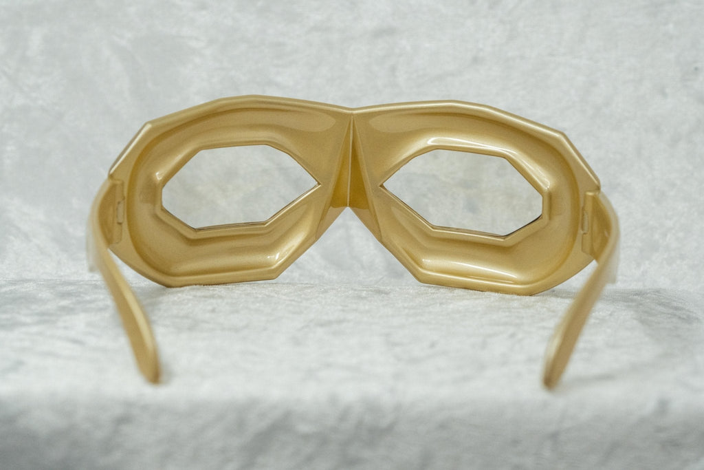 Walter Van Beirendonck Sunglasses Special Gold and Transparent