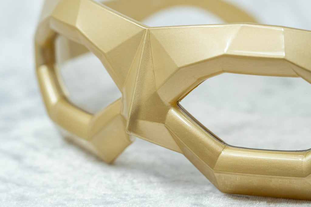 Walter Van Beirendonck Sunglasses Special Gold and Transparent