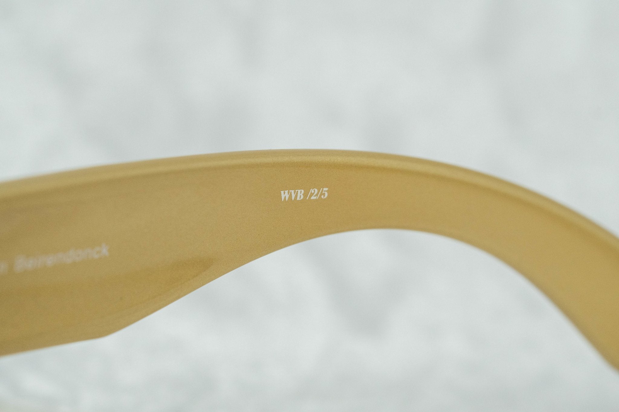 Walter Van Beirendonck Sunglasses Special Gold and Transparent