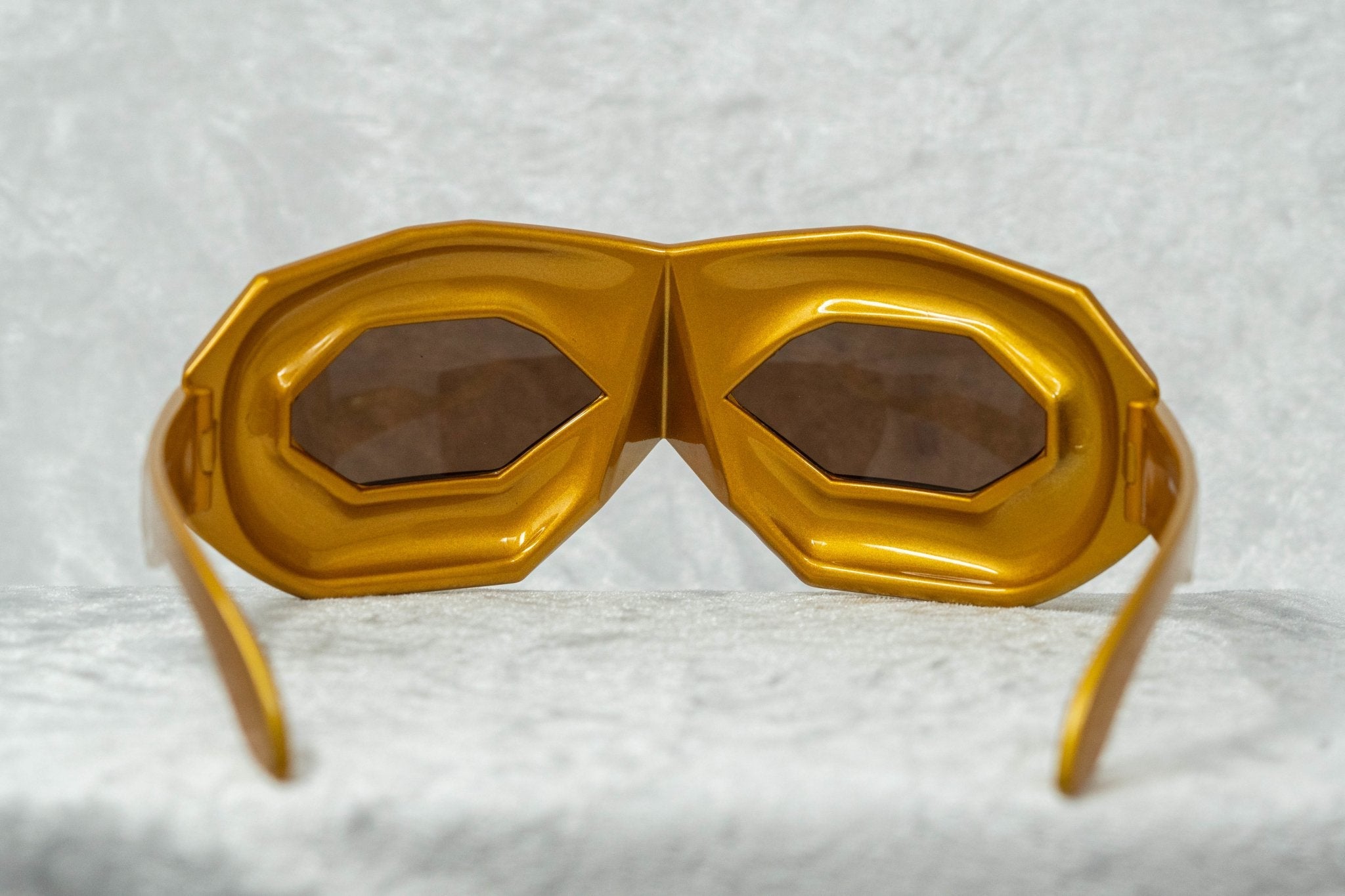 Walter Van Beirendonck Sunglasses Special Shiny Gold and Brown