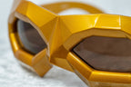 Walter Van Beirendonck Sunglasses Special Shiny Gold and Brown