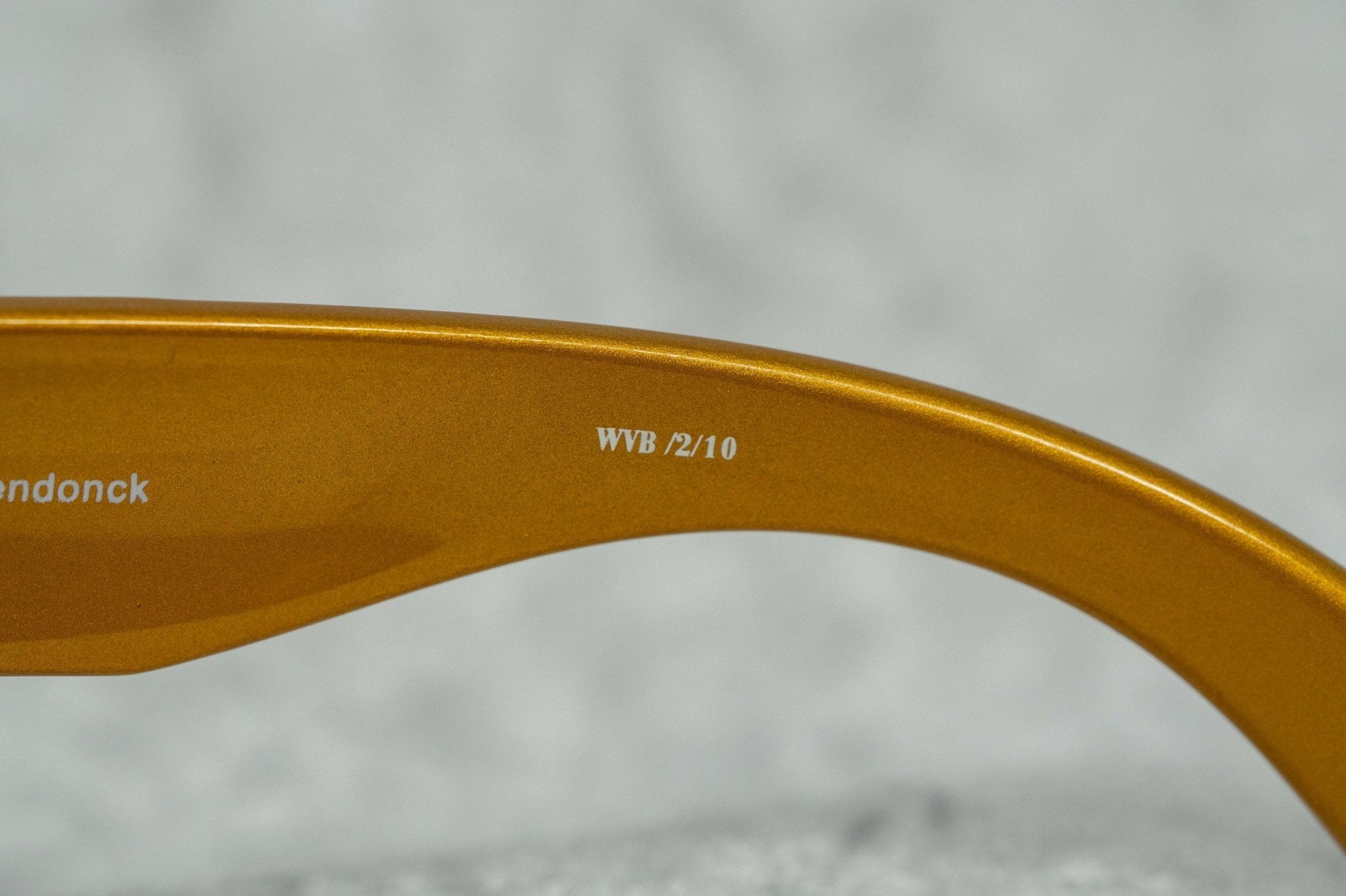 Walter Van Beirendonck Sunglasses Special Shiny Gold and Brown