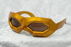 Walter Van Beirendonck Sunglasses Special Shiny Gold and Brown