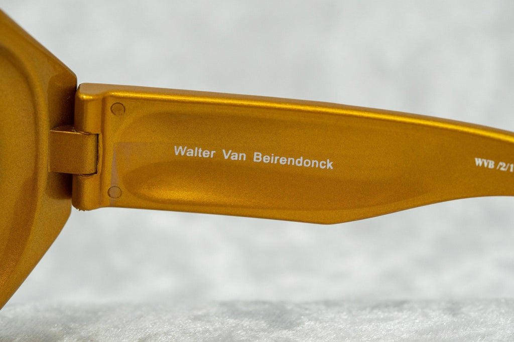 Walter Van Beirendonck Sunglasses Special Shiny Gold and Brown