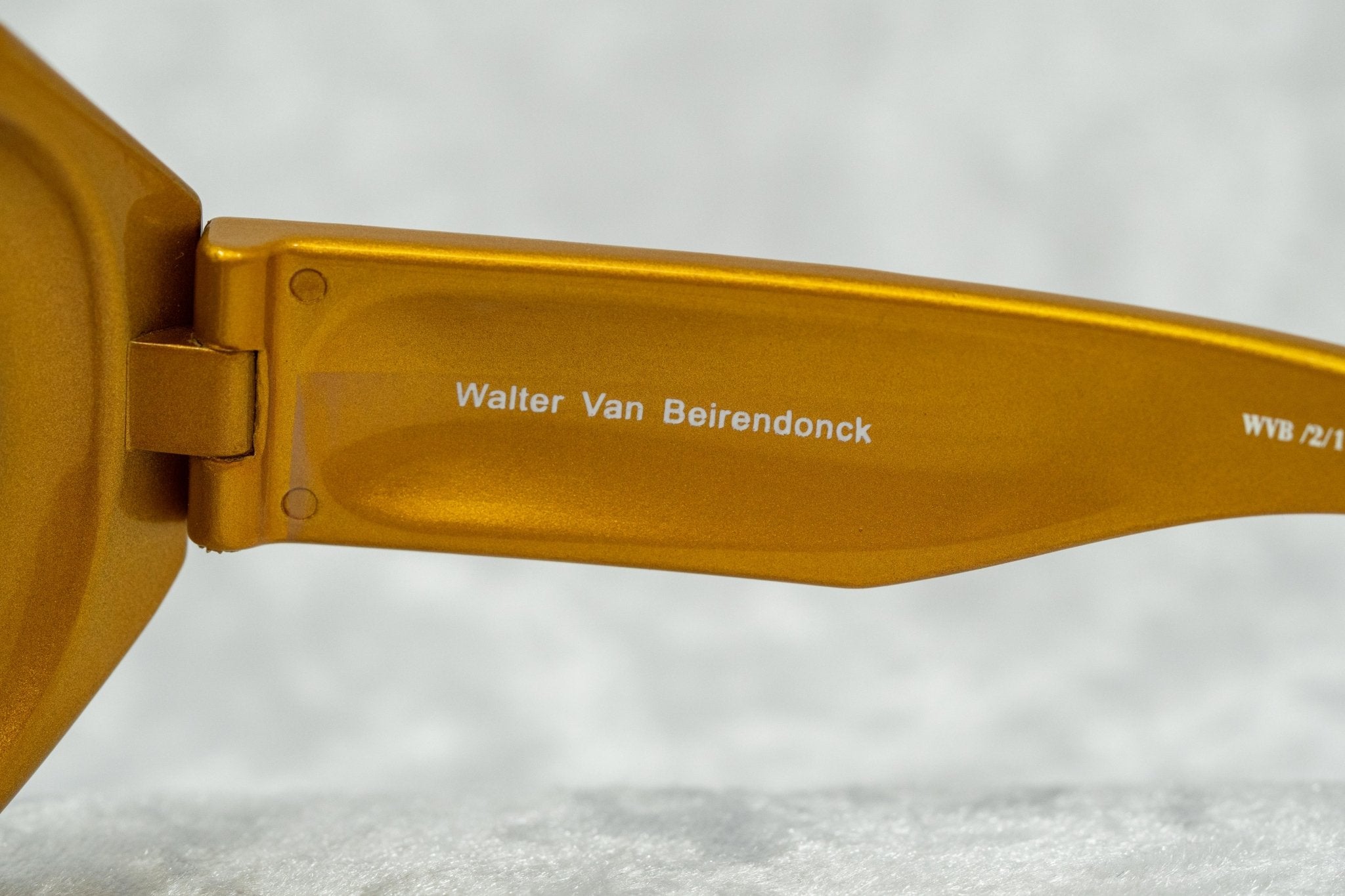 Walter Van Beirendonck Sunglasses Special Shiny Gold and Brown