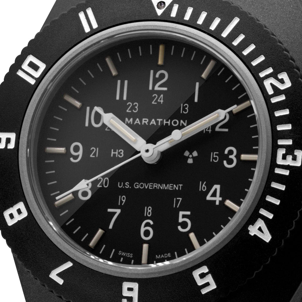 Marathon Black Pilot's Navigator - 41mm - US Government Marked Ballistic Nylon Black WW194001-S-BK-B