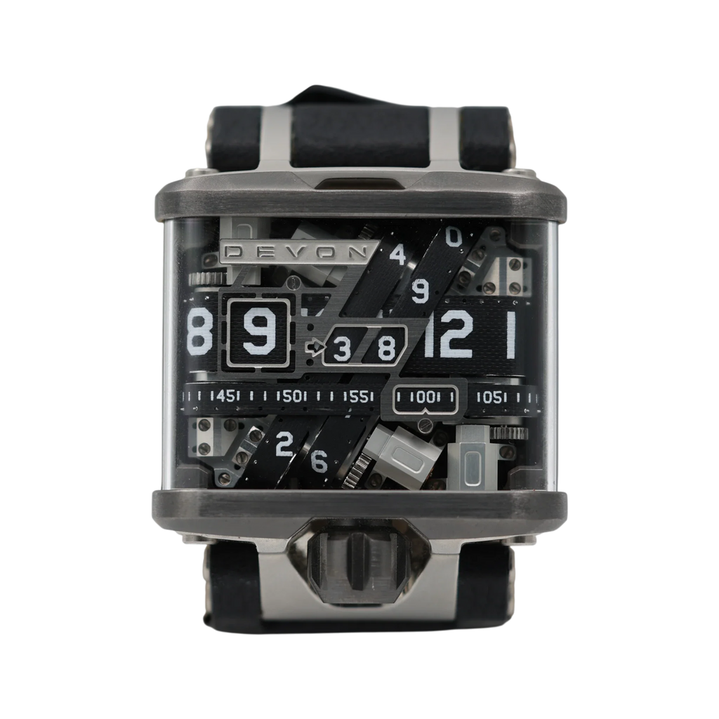 Devon - Tread 1 - Black Skeleton Dial - Tread 1A