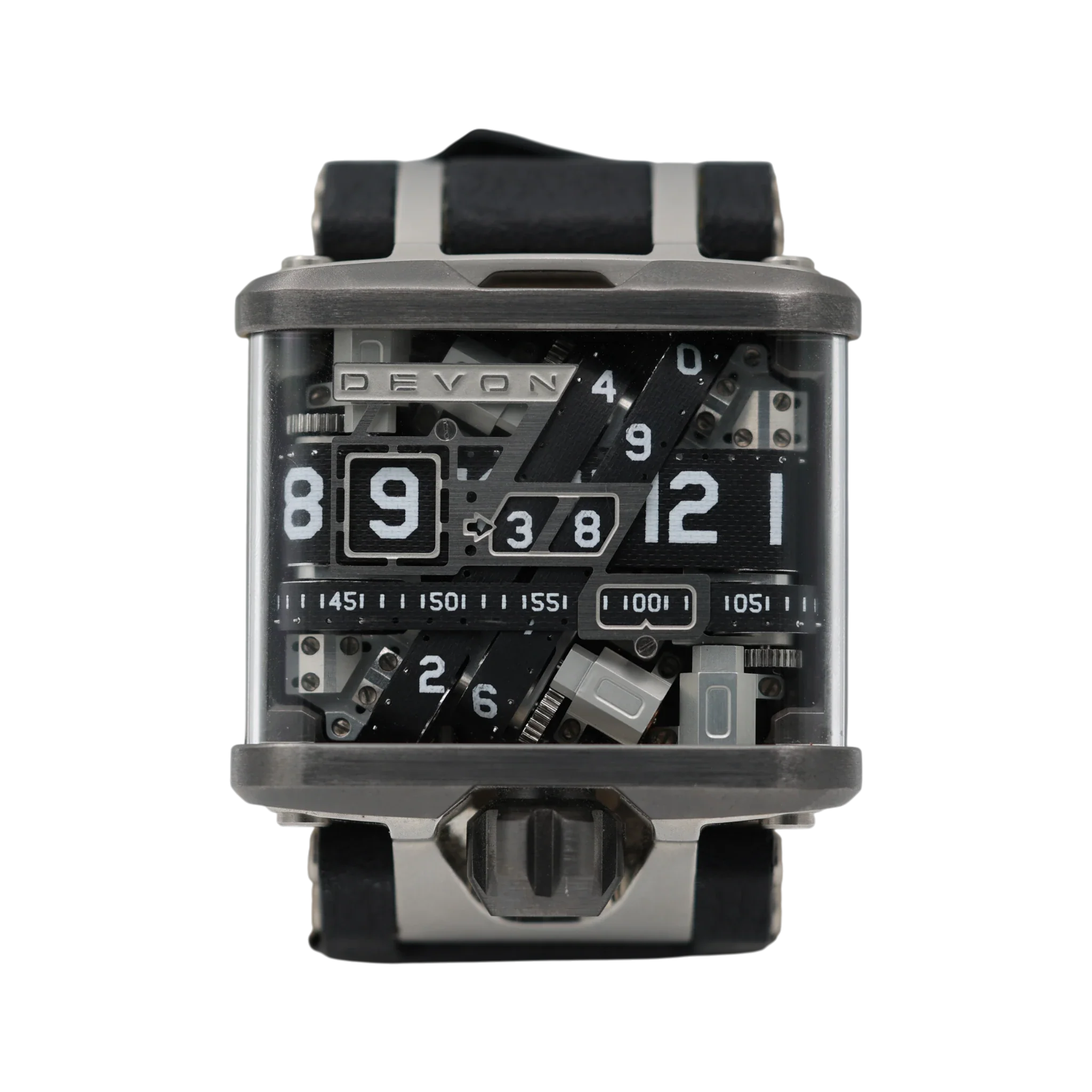 Devon - Tread 1 - Black Skeleton Dial - Tread 1A