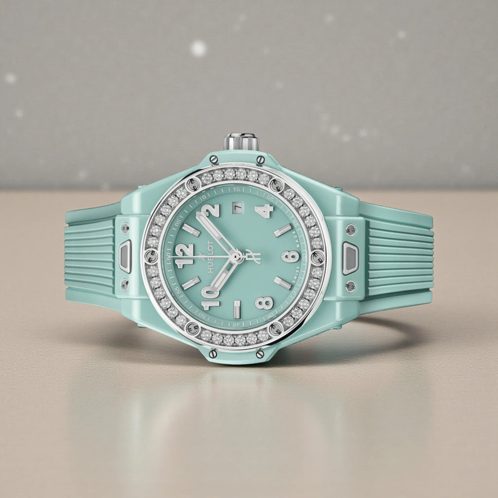 Hublot - Big Bang One Click Mint Green Ceramic Diamonds - Mint Green Dial - 485.GS.5271.RX.1204 - 2025