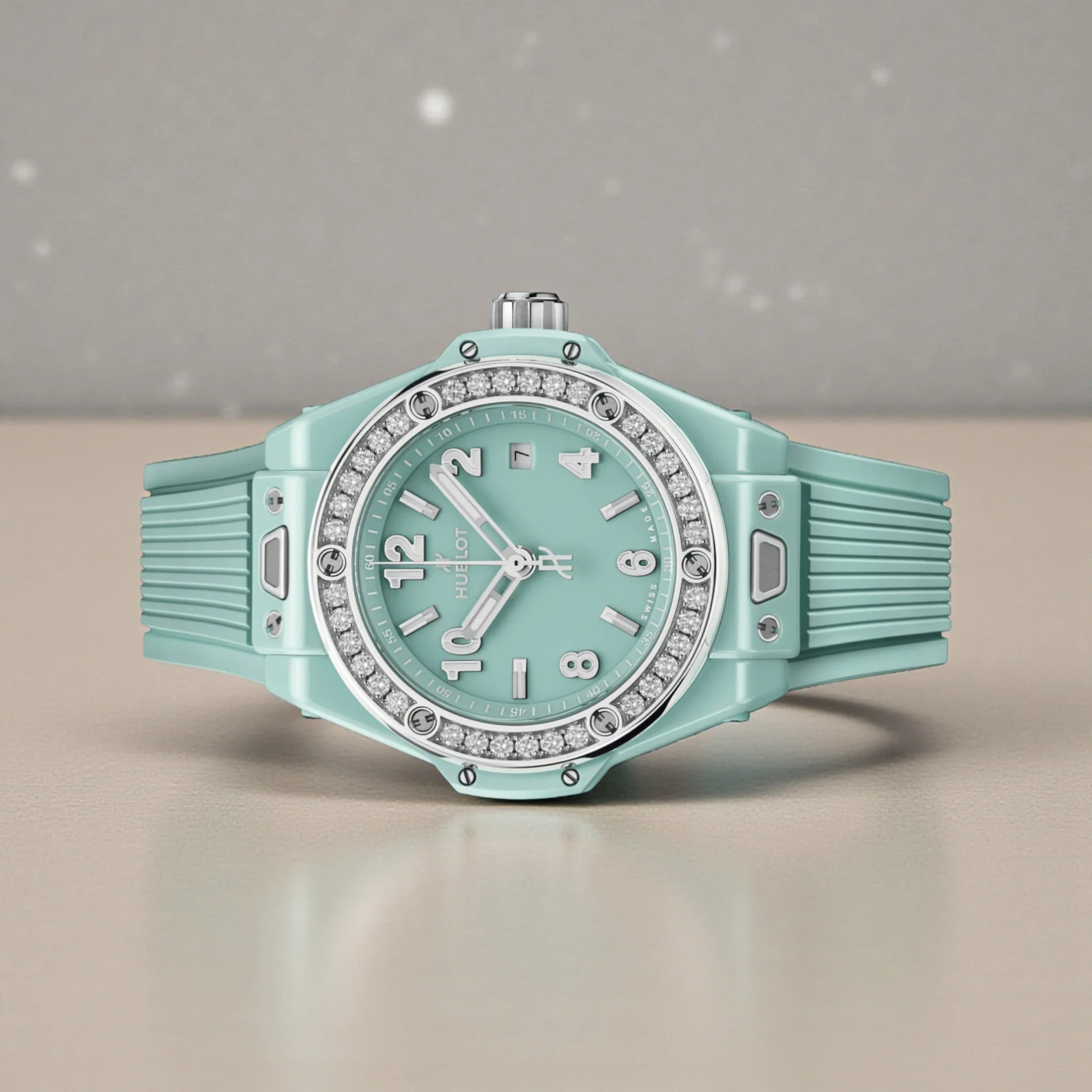 Hublot - Big Bang One Click Mint Green Ceramic Diamonds - Mint Green Dial - 485.GS.5271.RX.1204 - 2025
