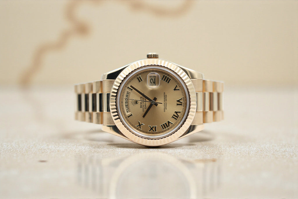 Rolex - Day-Date - Champagne Roman Dial - 218238 - 2012