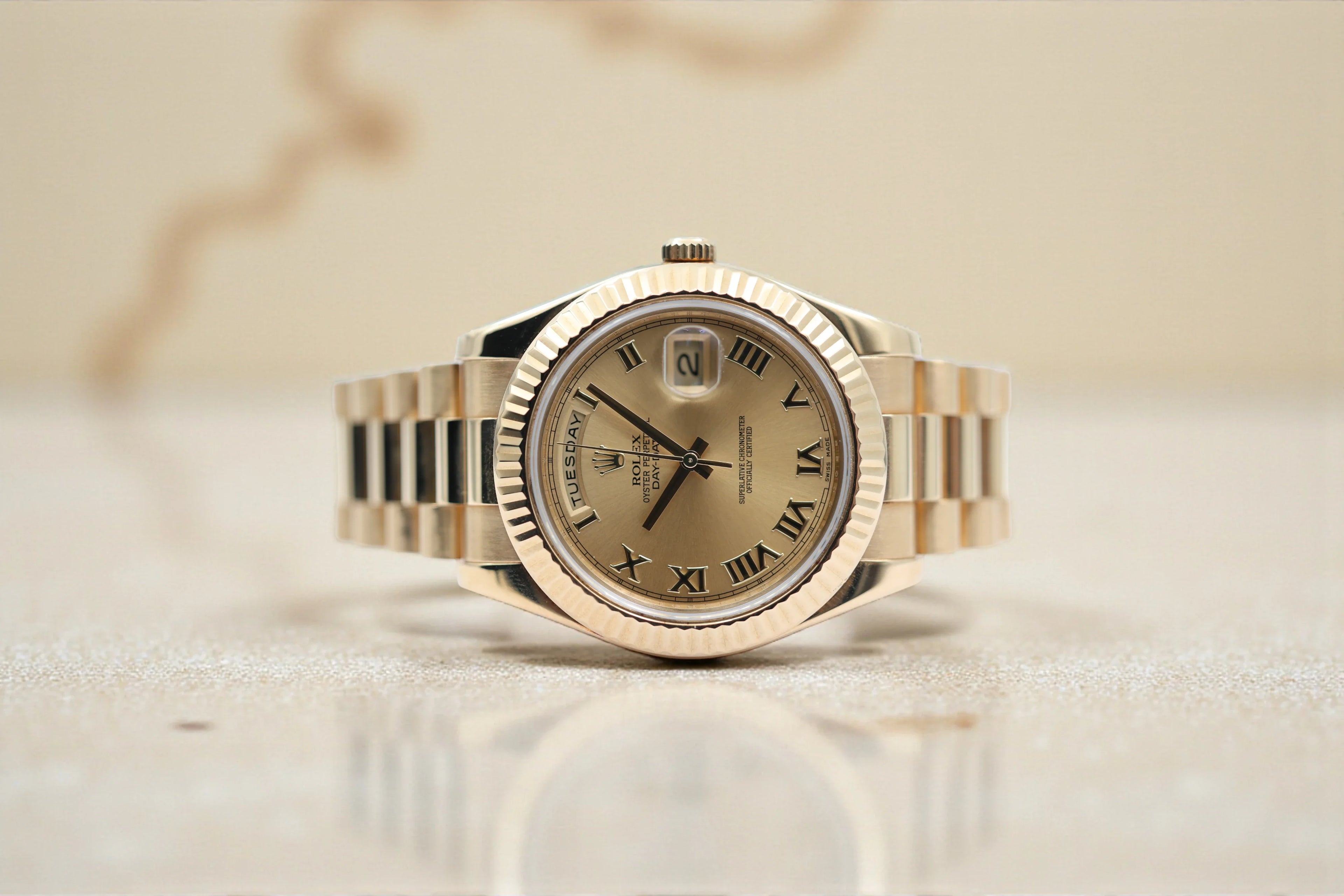 Rolex - Day-Date - Champagne Roman Dial - 218238 - 2012