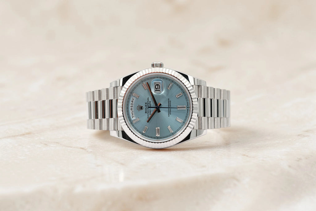 Rolex - Day-Date - Ice Blue Baguette Dial - 228236 - 2023