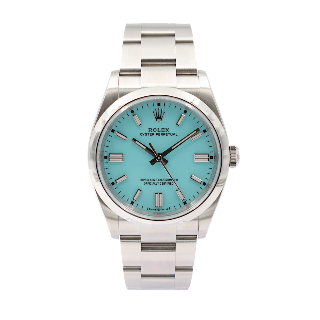 Rolex - Oyster Perpetual - "Tiffany" Turquoise Dial - 126000 - 2025