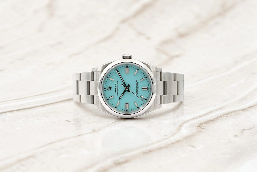 Rolex - Oyster Perpetual - "Tiffany" Turquoise Dial - 126000 - 2025