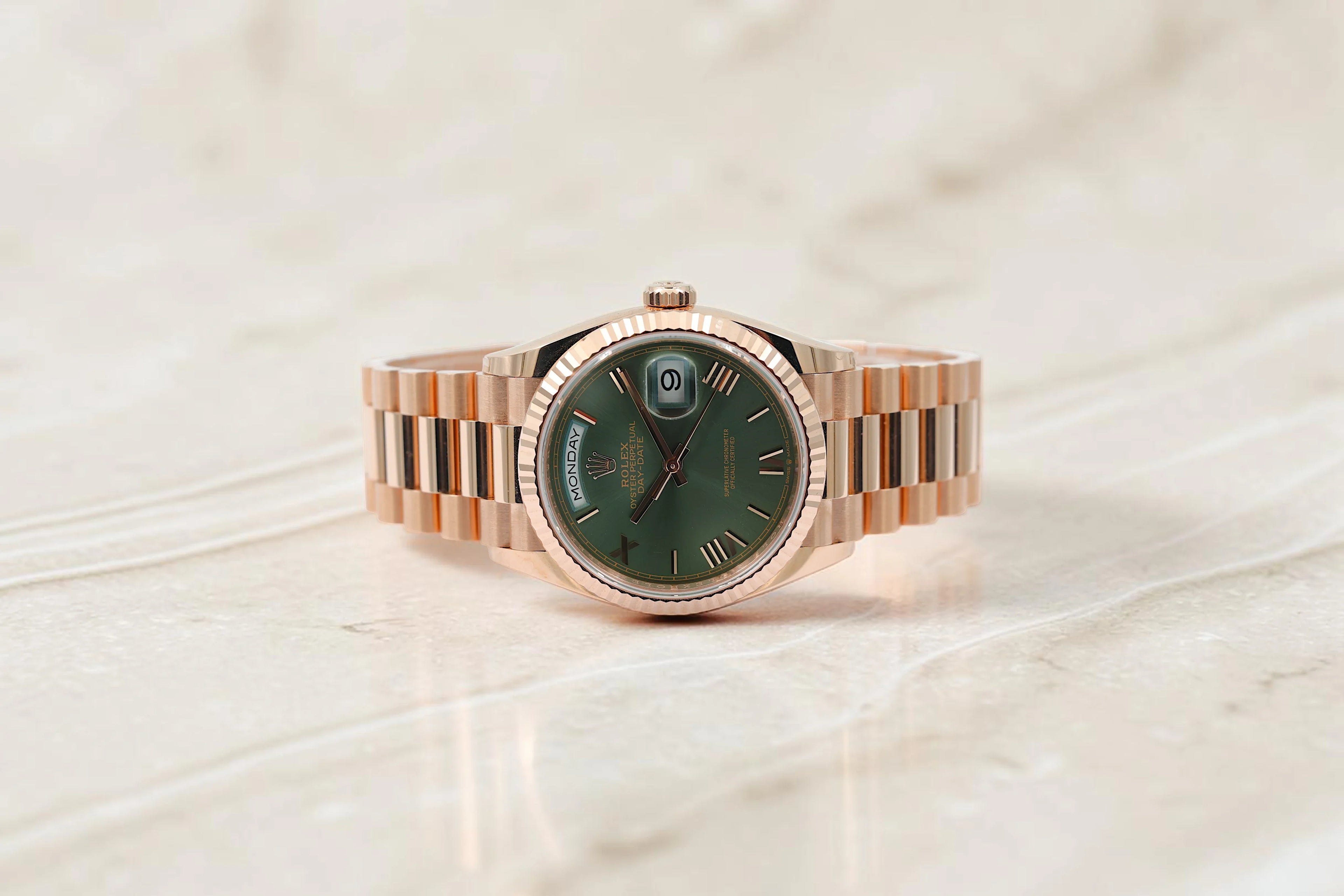 Rolex - Day-Date - Olive Green Dial - 128235 - 2026