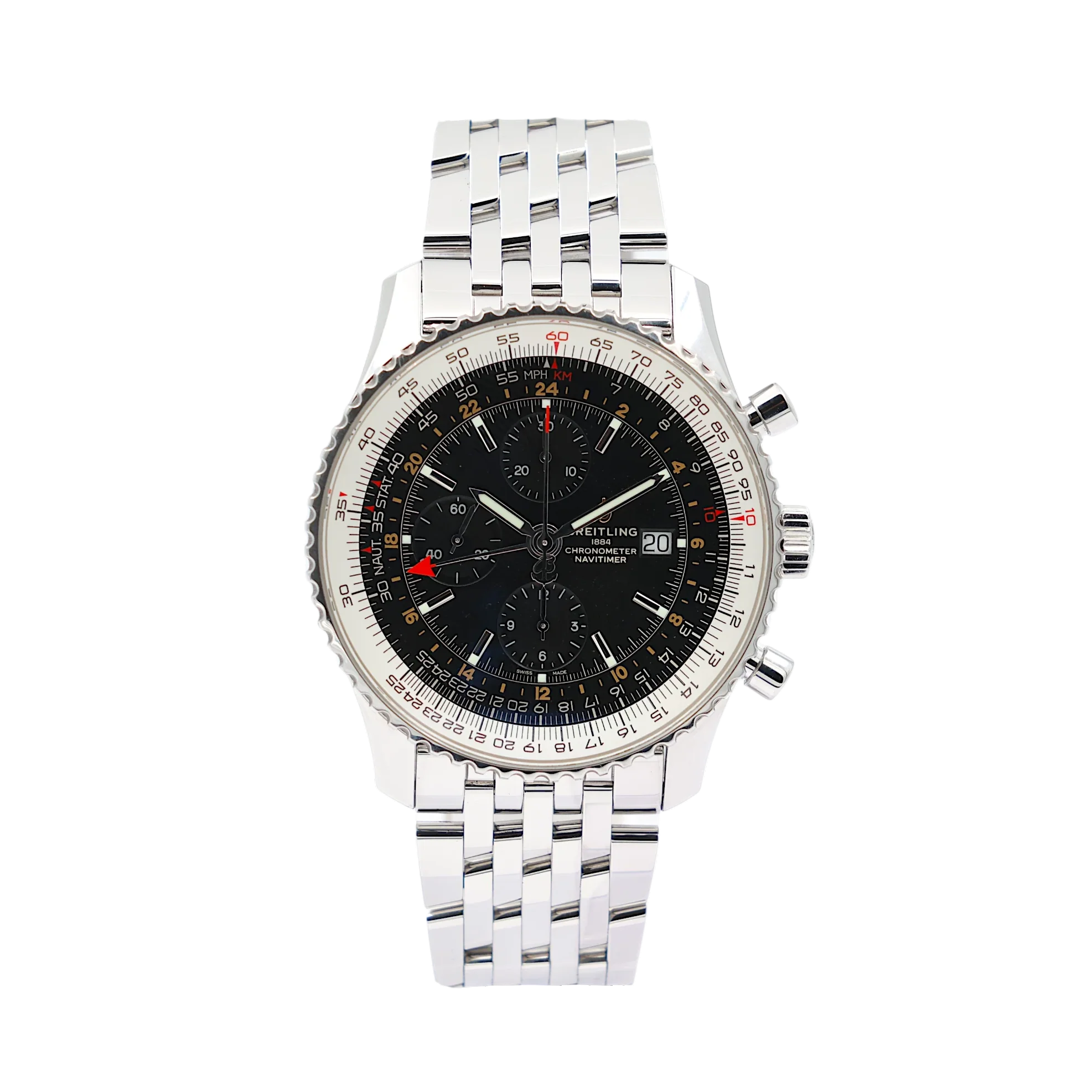 Breitling - Navitimer Chronograph GMT 46 - Black Dial - A24322121B2A1 - 2024