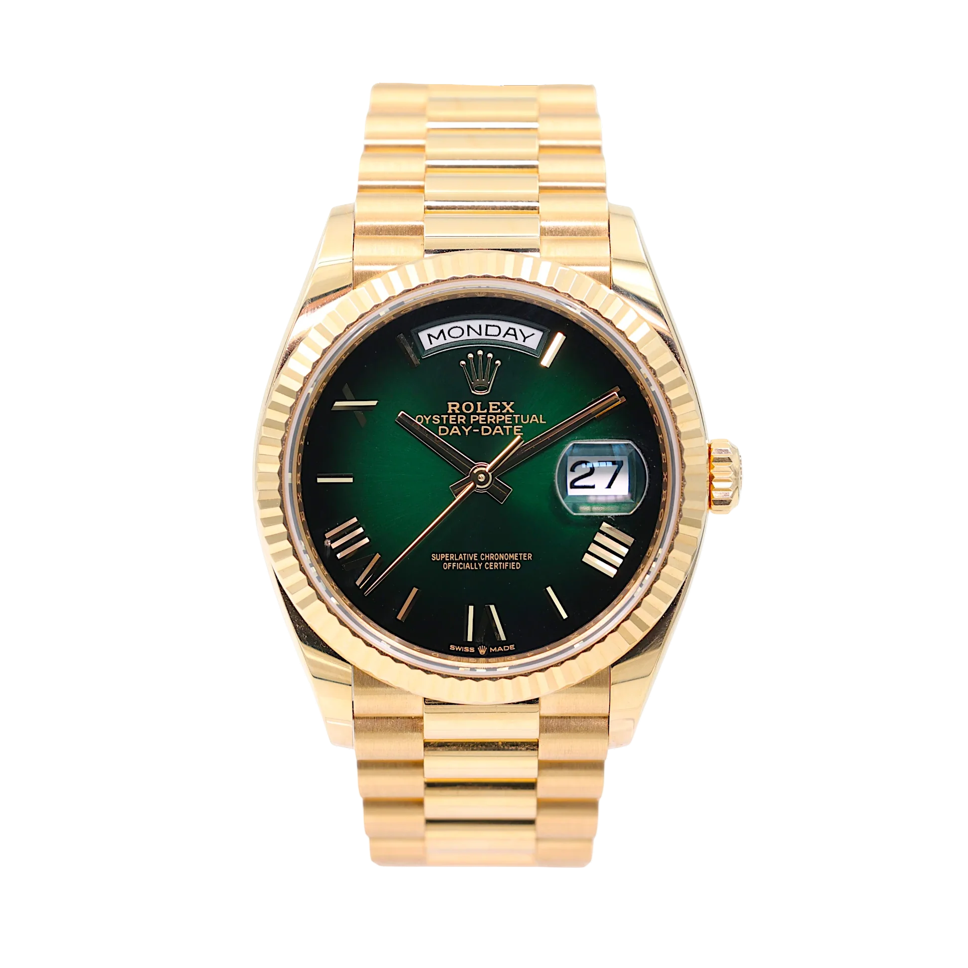 Rolex - Day-Date - Green Ombré Dial - 128238 - 2025