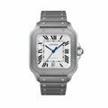 Santos De Cartier Large Model | 39mm, Titanium, White Dial