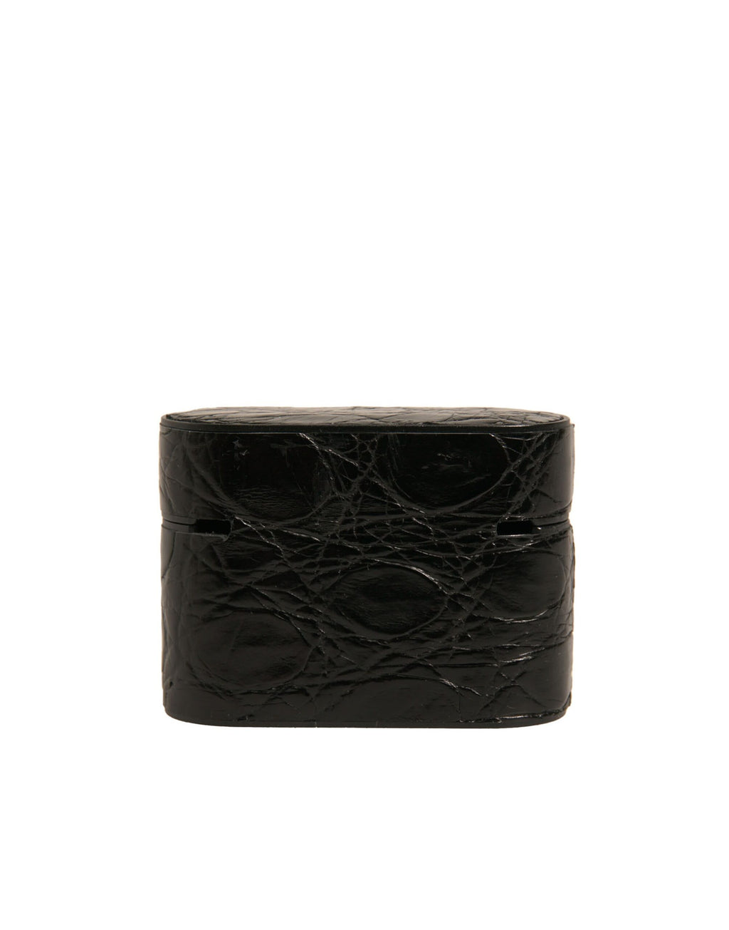 Dolce & Gabbana Leather Metal Logo Plaque Holder Airpods Case