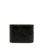 Dolce & Gabbana Leather Metal Logo Plaque Holder Airpods Case