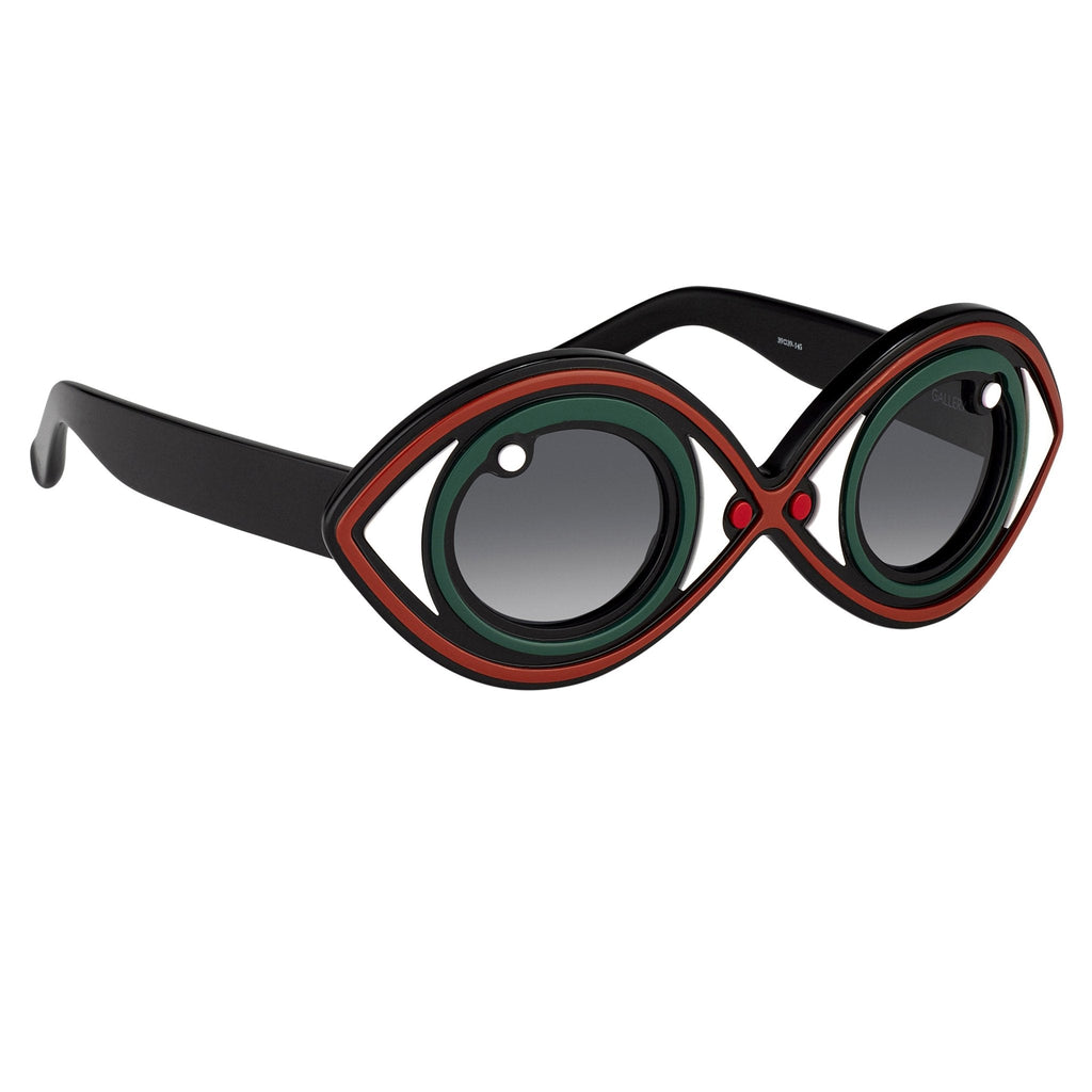 Yaz Bukey Ladies Sunglasses Eye Spy Green and Grey