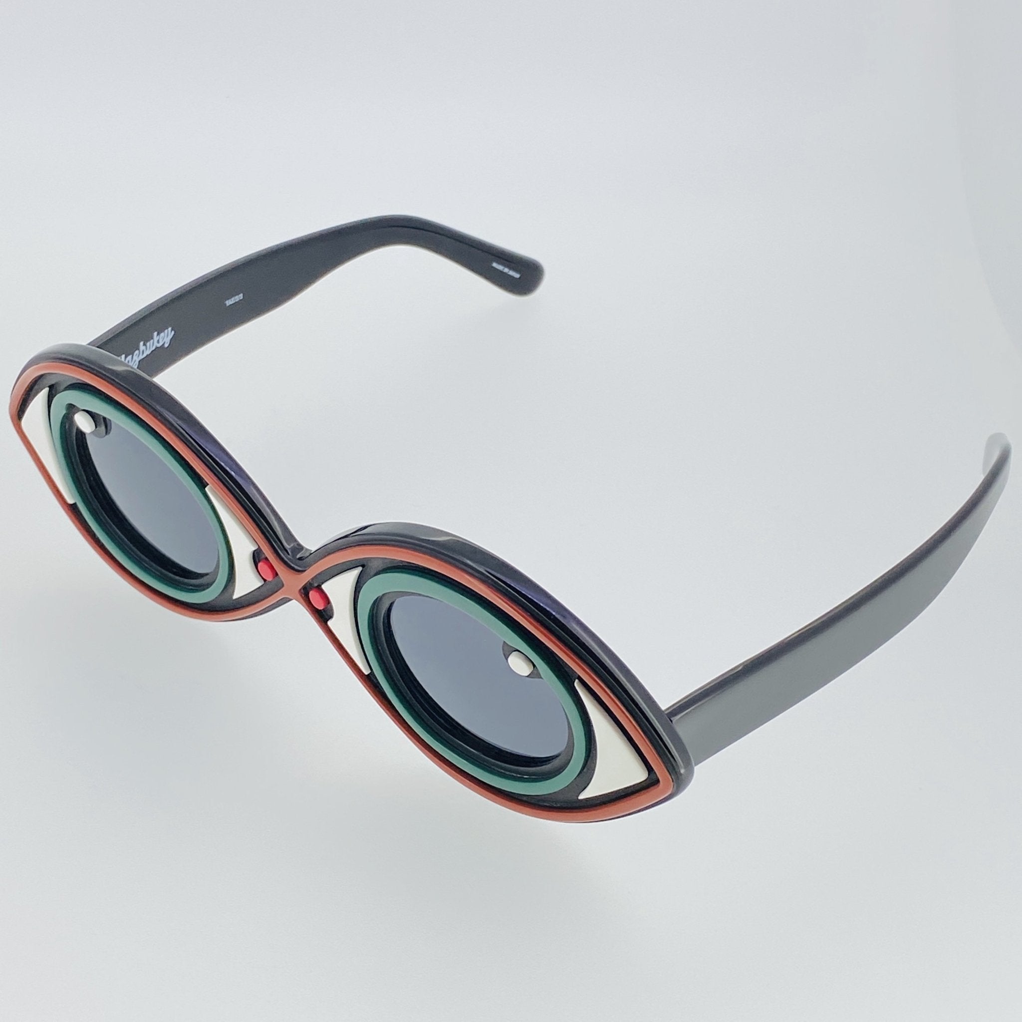 Yaz Bukey Ladies Sunglasses Eye Spy Green and Grey