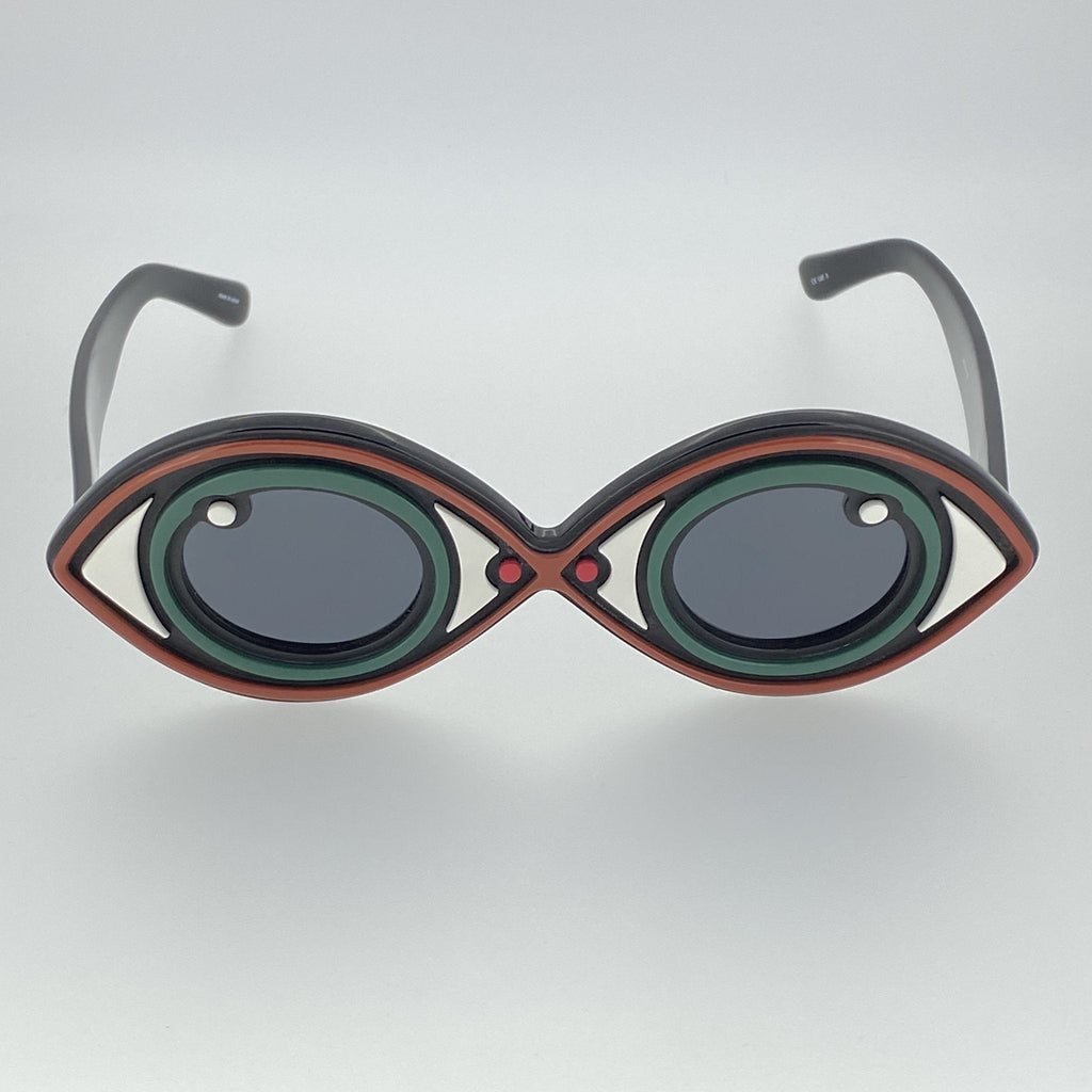 Yaz Bukey Ladies Sunglasses Eye Spy Green and Grey