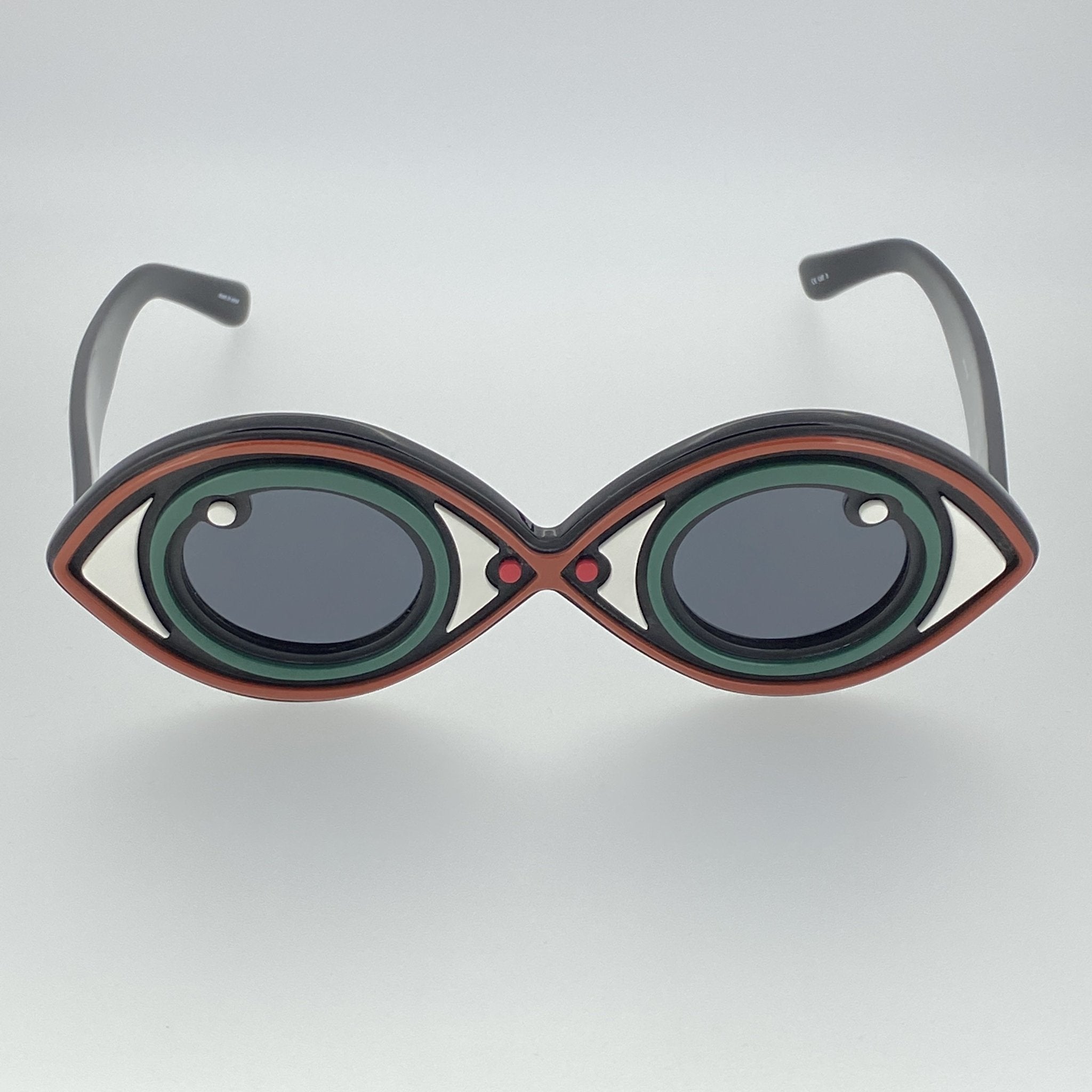 Yaz Bukey Ladies Sunglasses Eye Spy Green and Grey