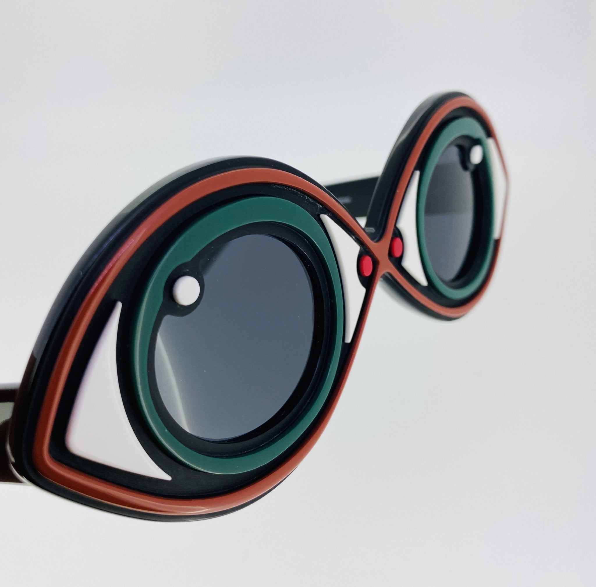 Yaz Bukey Ladies Sunglasses Eye Spy Green and Grey