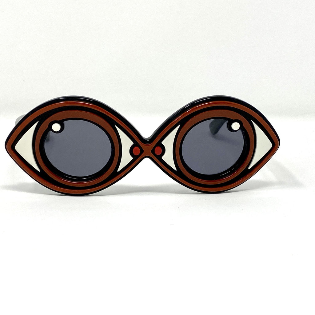 Yaz Bukey Ladies Sunglasses Eye Spy Brown and Grey