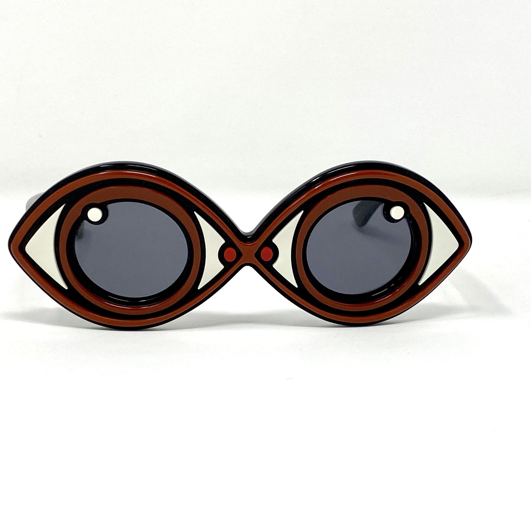 Yaz Bukey Ladies Sunglasses Eye Spy Brown and Grey
