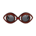 Yaz Bukey Ladies Sunglasses Eye Spy Brown and Grey