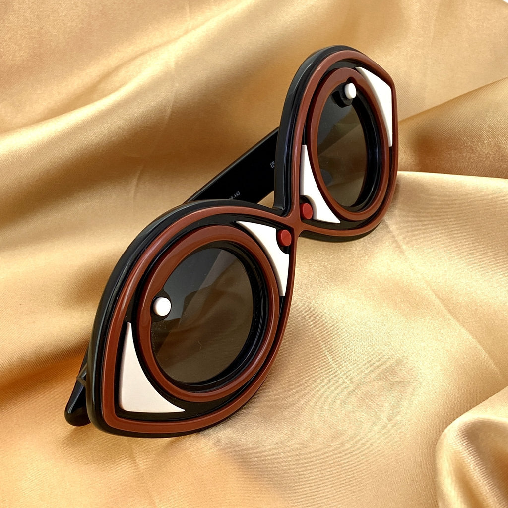 Yaz Bukey Ladies Sunglasses Eye Spy Brown and Grey