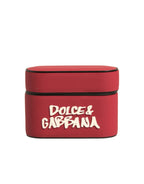 Dolce & Gabbana PVC Embossed Logo Plaque Holder Airpods Case