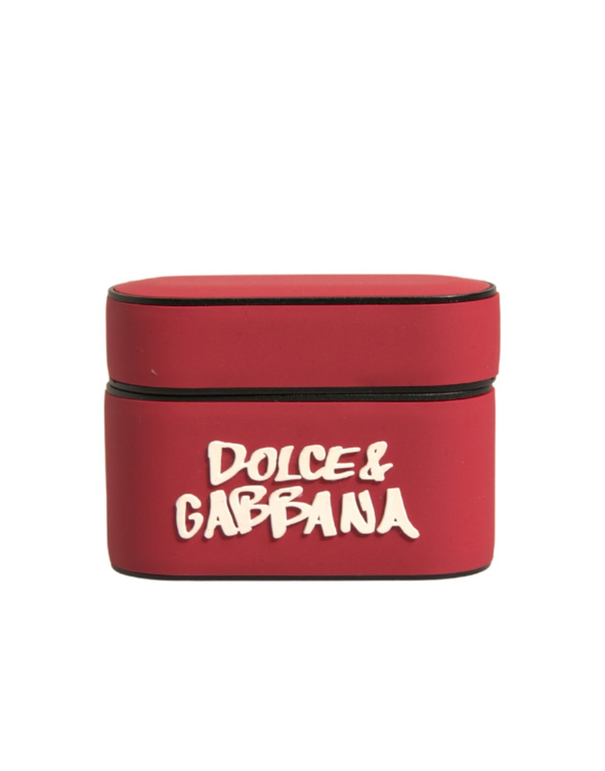 Dolce & Gabbana PVC Embossed Logo Plaque Holder Airpods Case