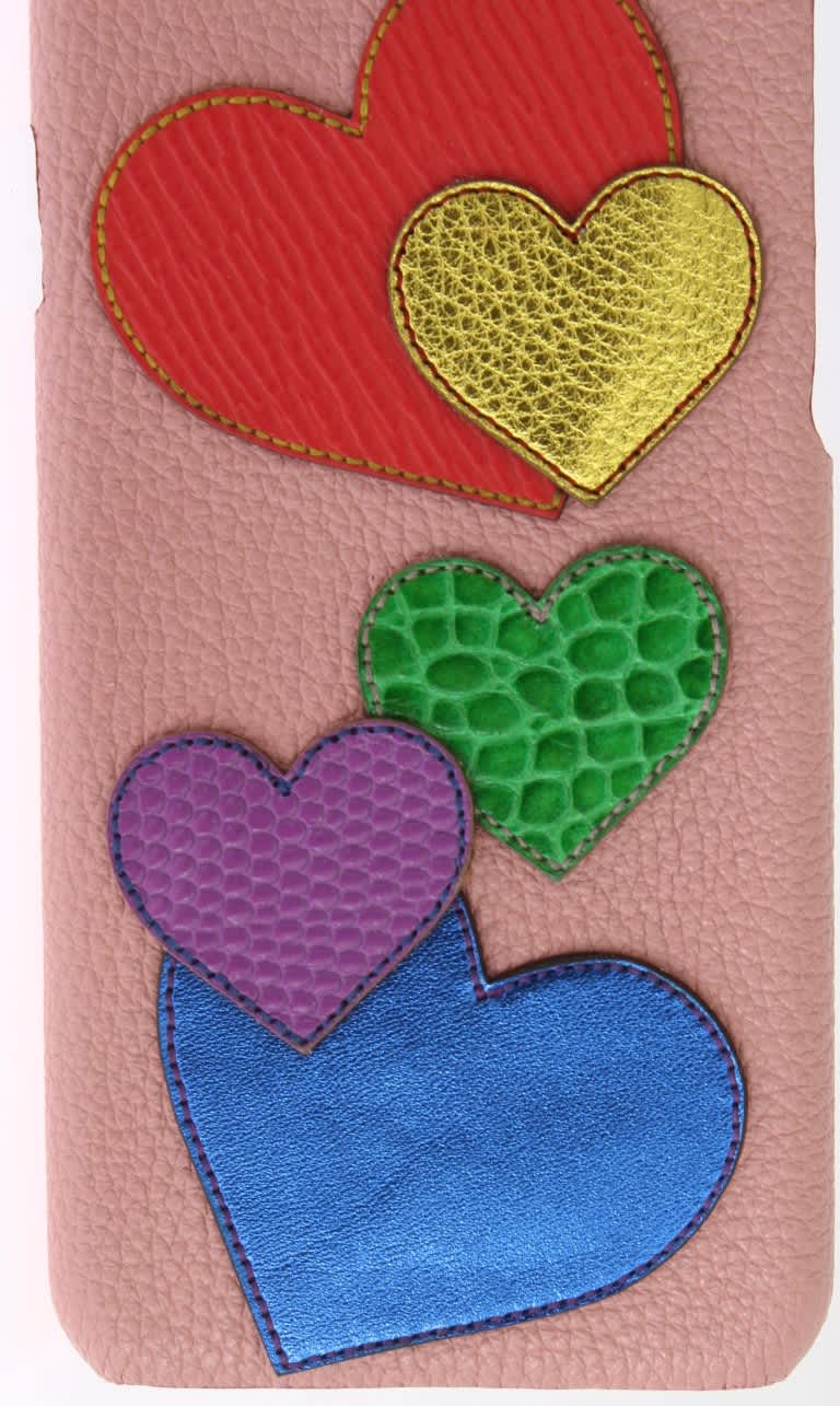 Dolce & Gabbana Leather Heart Phone Women's Cover
