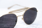 Yohji Yamamoto Sunglasses Round Gold and Grey