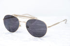 Yohji Yamamoto Sunglasses Round Gold and Grey