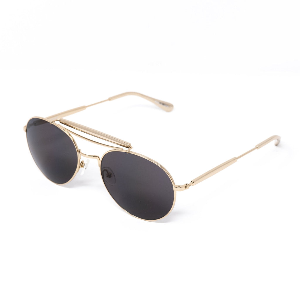 Yohji Yamamoto Sunglasses Round Gold and Grey