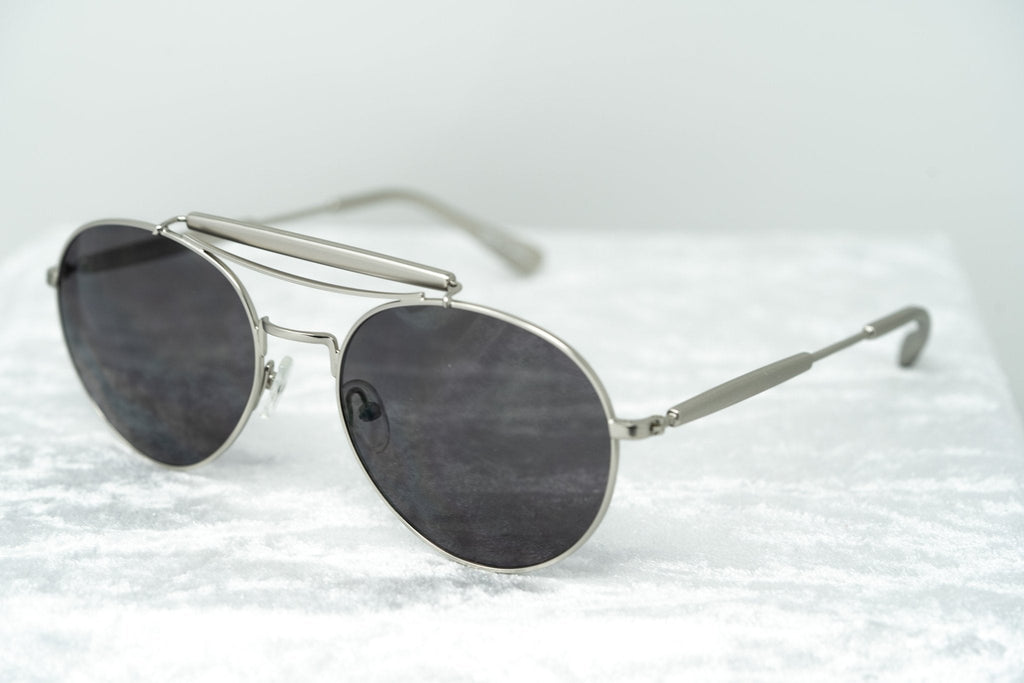 Yohji Yamamoto Sunglasses Round Silver and Grey
